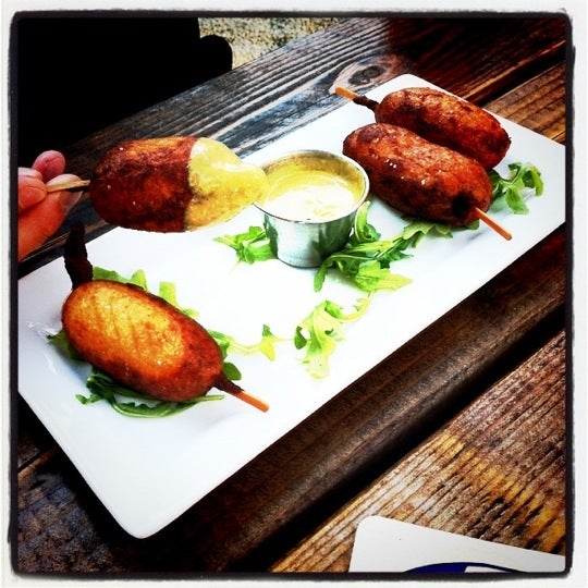 Get Mini corn dogs @ Circa 33. Supposedly going off the happy hour menu soon.