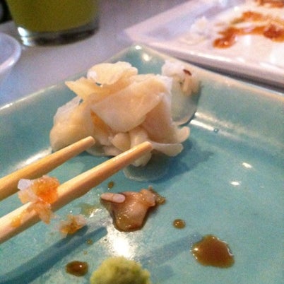 Photo taken at Sushi On The Rock by Jamie H. on 7/27/2012