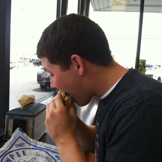 Photo taken at Kewpee Hamburgers by Megan R. on 8/1/2012