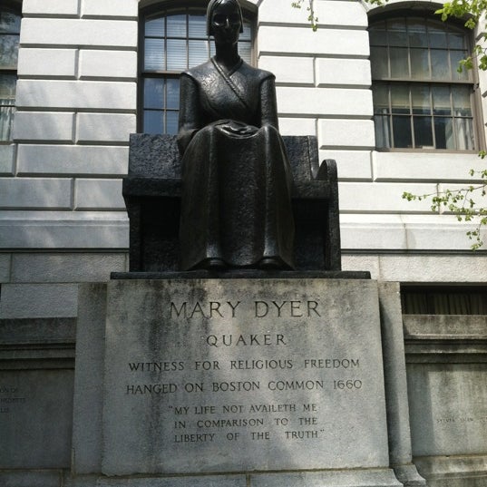 Mary Dyer Memorial Statue Beacon Hill Boston, MA