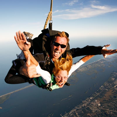 Experience your Tandem Skydive over the Florida Coastline with the Atlantic Ocean for scenery!