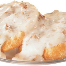 Yes ! This location has biscuits and gravy every day !