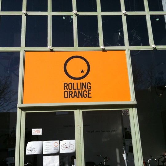 Photo taken at Rolling Orange Bikes by Brooklyn R. on 3/26/2011