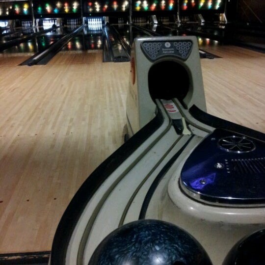Photo taken at Palace Bowling &amp; Entertainment Center by Courtney W. on 8/19/2012