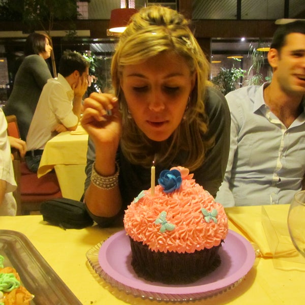 Ecco un cupcake gigante per un buon happy birthday da favola!!