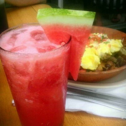 Order the watermelon margarita. Very refreshing!