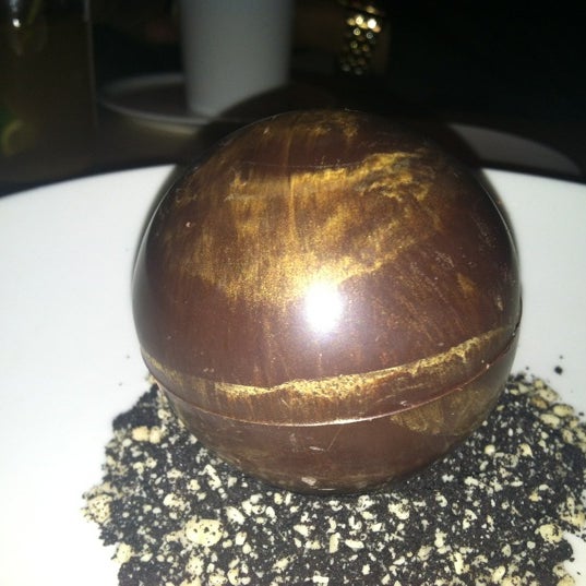 Bittersweet Chocolate Sphere, a favorite dessert!