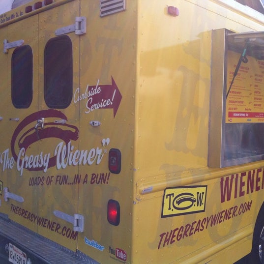 Photo taken at The Greasy Wiener Truck by Sean R. on 2/1/2011