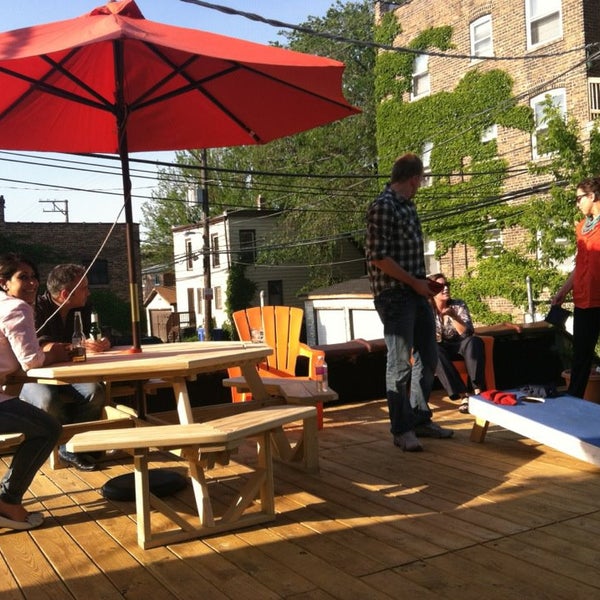Stop in after hours to hang out with our staff on our new back deck!