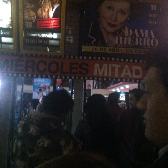 Photo taken at Cine Huérfanos by Naty C. on 4/29/2012
