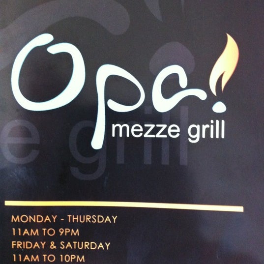 Photo taken at Opa! Mezze Grill by Joe L. on 3/8/2012