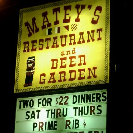 Photo taken at Matey&#39;s Restaurant by Terri N. on 3/25/2012
