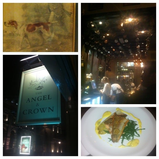 Photo taken at Angel &amp; Crown by Paulina on 5/19/2012