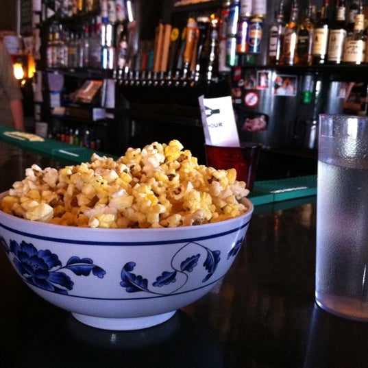 Free popcorn here. Just ask bartender.