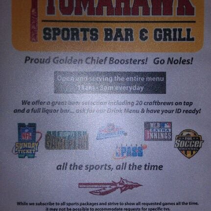 Foto diambil di Tomahawk Sports Bar &amp; Grill oleh Jim G. pada 8/27/2011