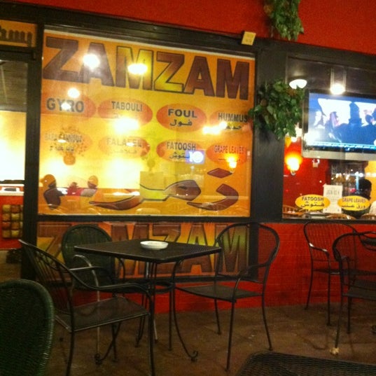 Photo taken at ZamZam Mediterranean Grill &amp; Hookah by Yousef E. on 11/14/2011