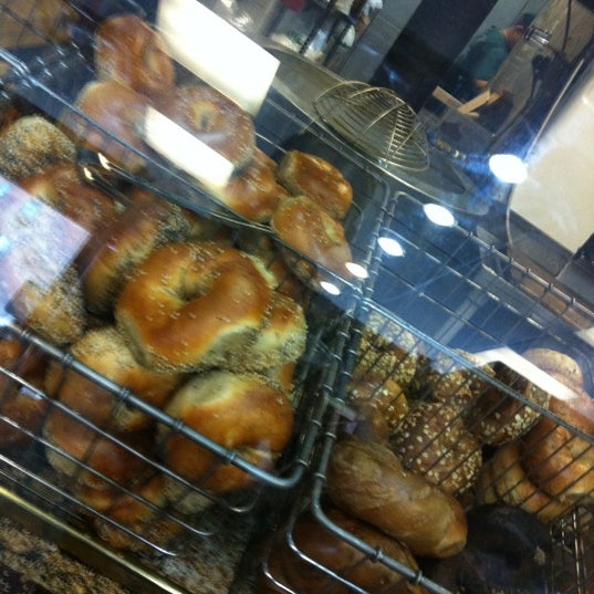 Photo taken at Ess-a-Bagel by Angie S. on 3/21/2012