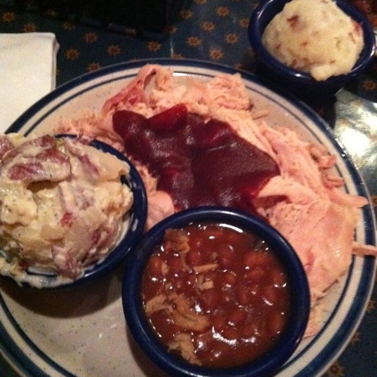 Amazing! The pull chicken was perfectly cooked & the beans were delicious! Everything was good. =]