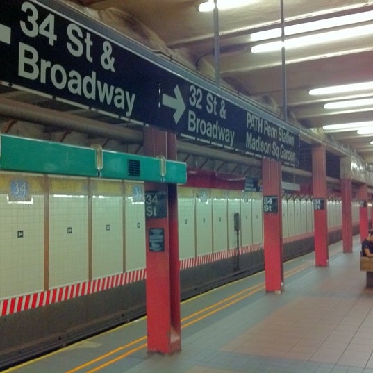 Photos At Mta Subway 34th St Herald Sq B D F M N Q R W Metro Station In Garment District