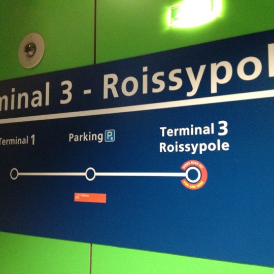 CDGVAL Terminal 3 Roissypôle Airport Tram in TremblayenFrance