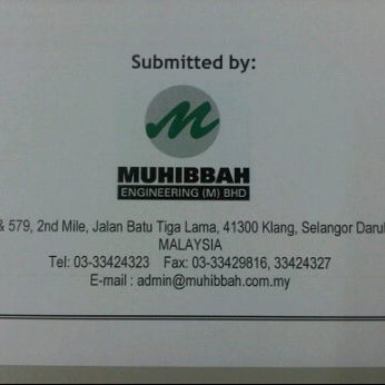 Photos At Muhibbah Engineering Berhad Office
