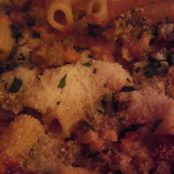 Get the Rigatoni with Sausage.