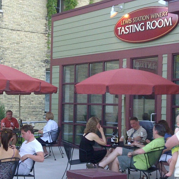 Make sure to check in to get a great "check-in deal" You can also open a bottle of wine or buy a glass of wine to sit outside on the patio!