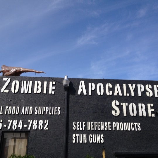 Photo taken at Zombie Apocalypse Store by Sim Sullen on 3/5/2012