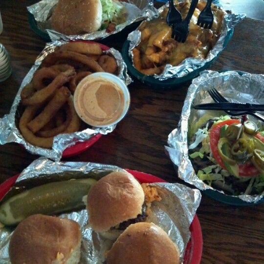 Photo taken at MoJoe&#39;s Burger Joint by @ExploreRaleigh on 7/4/2012