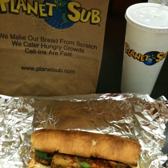 Photo taken at Planet Sub by Britta T. on 3/7/2011