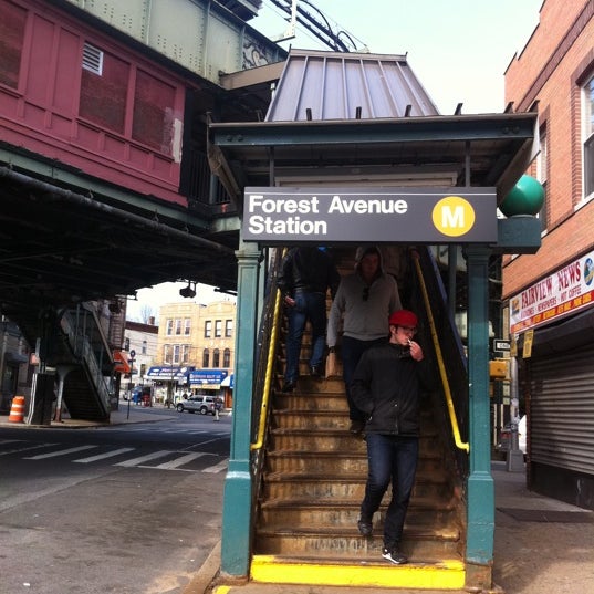 MTA Subway Forest Ave (M) Putnam Ave & Forest Ave
