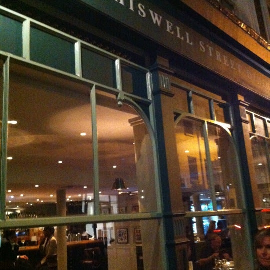 Photo taken at Chiswell Street Dining Rooms by Scott S. on 5/1/2012