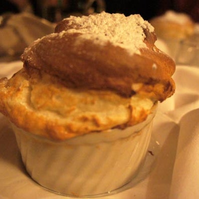 Try the Grand Marnier Souffle for dessert. It's served table side with the creme angalise, truly an experience. check http://tastychomps.com/2012/02/the-venetian-room-at-the-caribe-royale-orlando.html