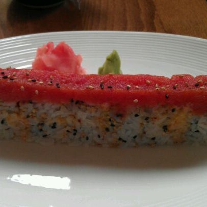 Try the Red Dragon Roll ... Salmon, spicy mayo, & tuna. Delicious!