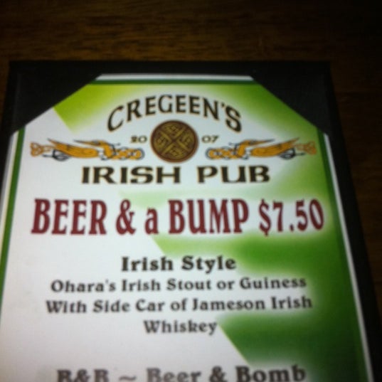 Photo taken at Cregeen&#39;s Irish Pub by Ryan B. on 3/26/2011