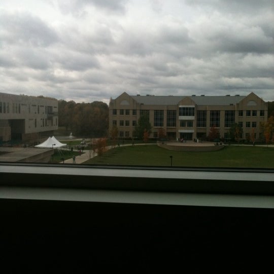 Photo taken at David L. Rice Library by Alex S. on 10/27/2011
