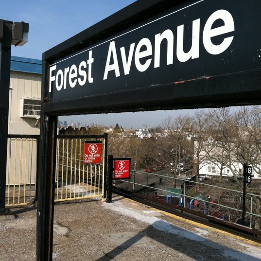 MTA Subway Forest Ave (M) Putnam Ave & Forest Ave