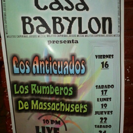 Das Foto wurde bei Casa Babylon von Carlos A. am 3/18/2012 aufgenommen