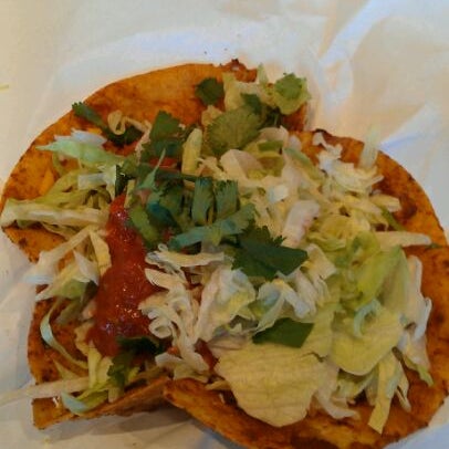 Photo taken at Sky&#39;s Gourmet Tacos by Tiffany D. on 1/22/2012