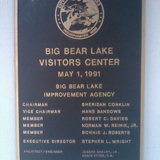 Photo taken at Big Bear Lake Visitor Center by Jer S. on 10/24/2011