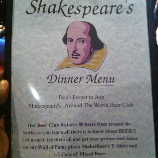 Photo taken at Shakespeare&#39;s English Pub by James A. on 3/17/2011