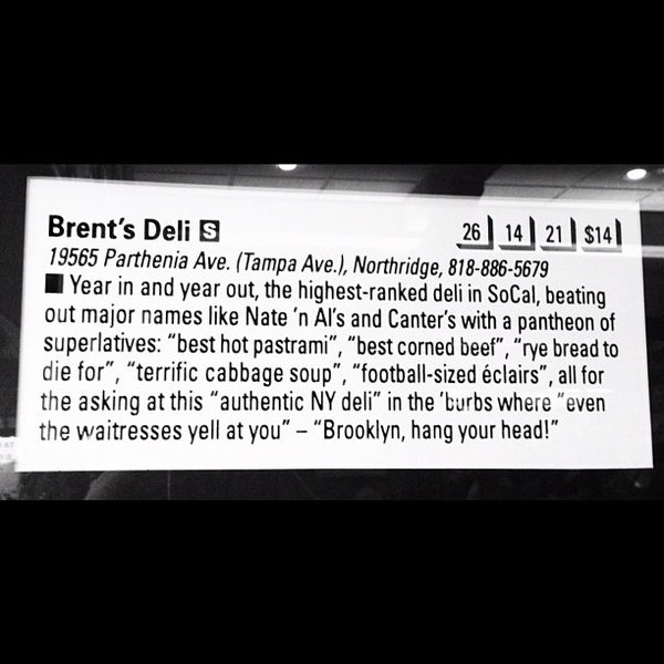 รูปภาพถ่ายที่ Brent&#39;s Deli โดย Erin G. เมื่อ 6/11/2012