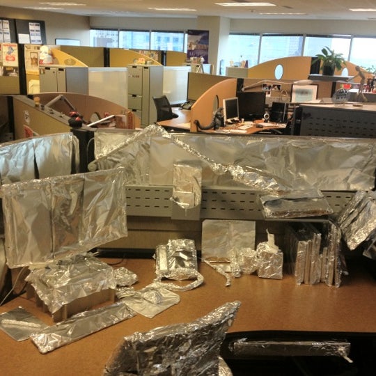 Careful if you go on vacation. Your desk may end up 200% more aluminumey.