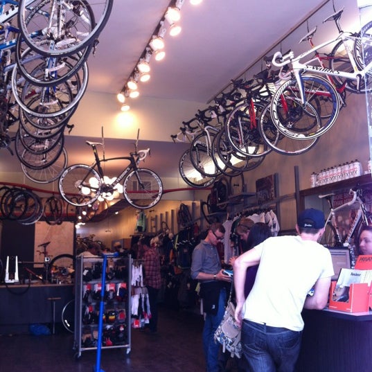 Photo taken at Bicycle Habitat by John D. on 4/14/2012