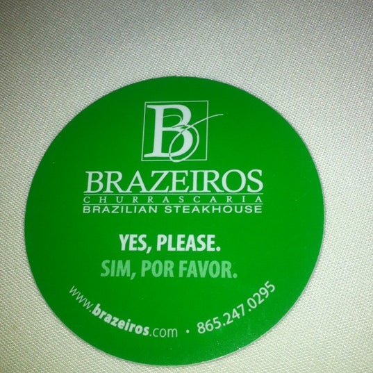 Photo taken at Brazeiros Churrascaria - Brazilian Steakhouse by Christian G. on 4/17/2012