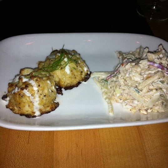 New crab cakes taste delicious, but are way too small for $12.