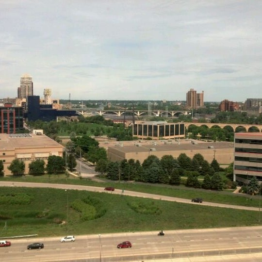 Photo taken at Hotel Minneapolis Metrodome by Stephanie G. on 6/17/2012