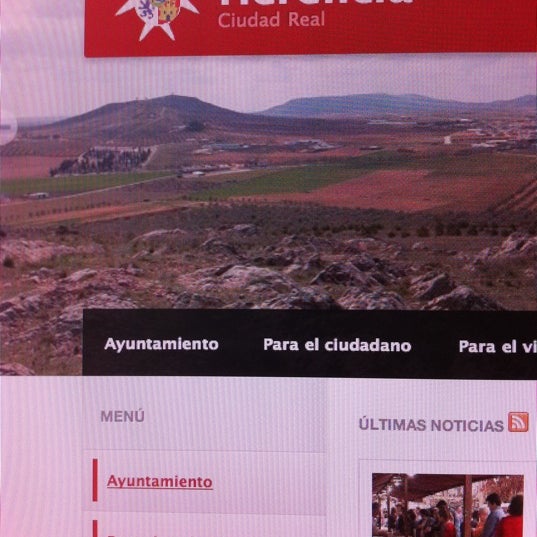 Desarrollo y diseño web para empresas y organismos. Un ejemplo el Ayuntamiento de Herencia en http://www.herencia.es