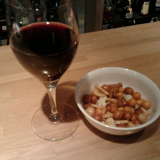 Have the Japanese spiced nuts at the bar with a glass of house red.
