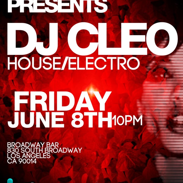 This Friday 8th June - DJ Cleo is playing...amazeballs